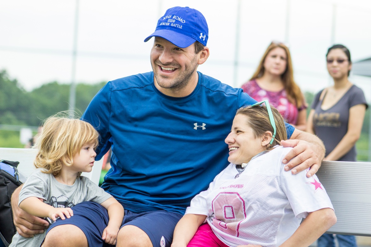 Photos: Tony Romo Holds His Annual Youth Football Camp in Burlington, WI